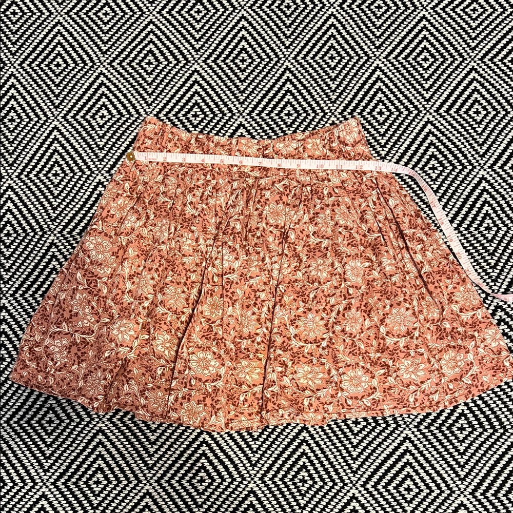American Eagle Outfitters Floral Coral Skirt